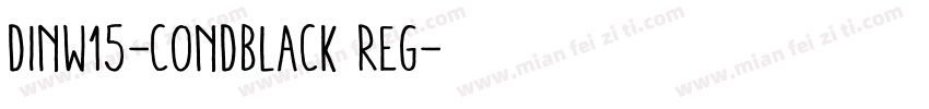 DINW15-CondBlack Reg字体转换